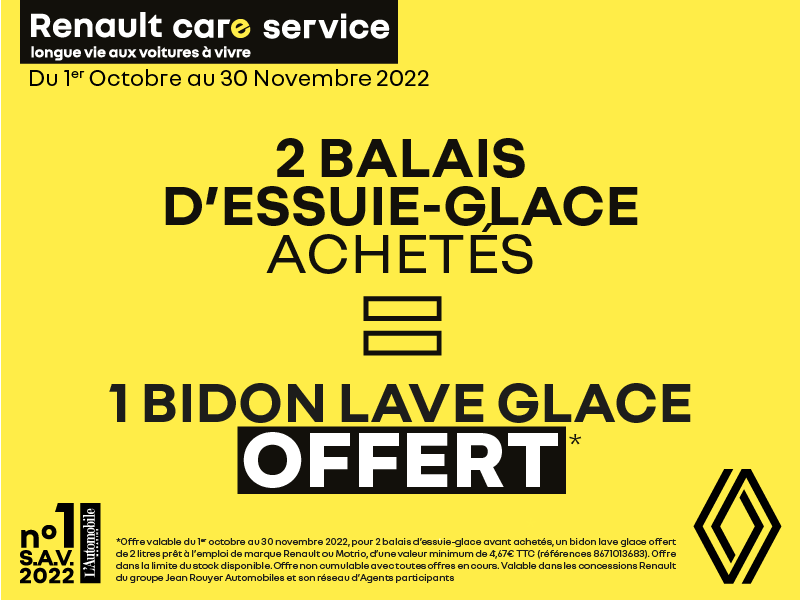 Promotion Essuie-Glace