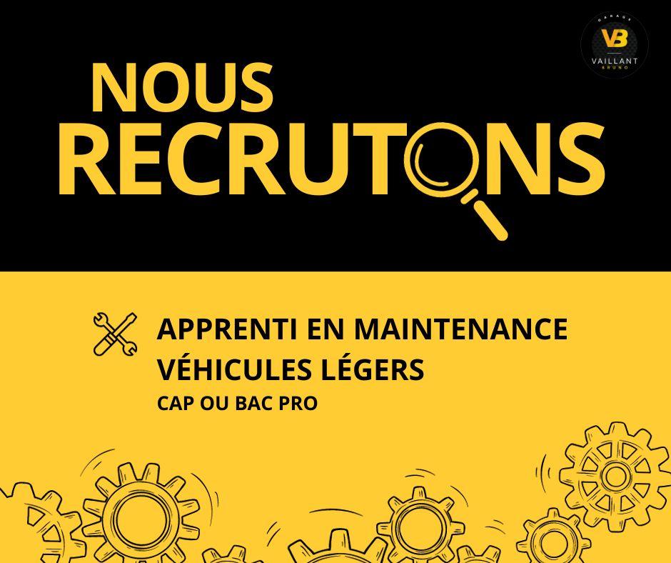 Nous recrutons !
