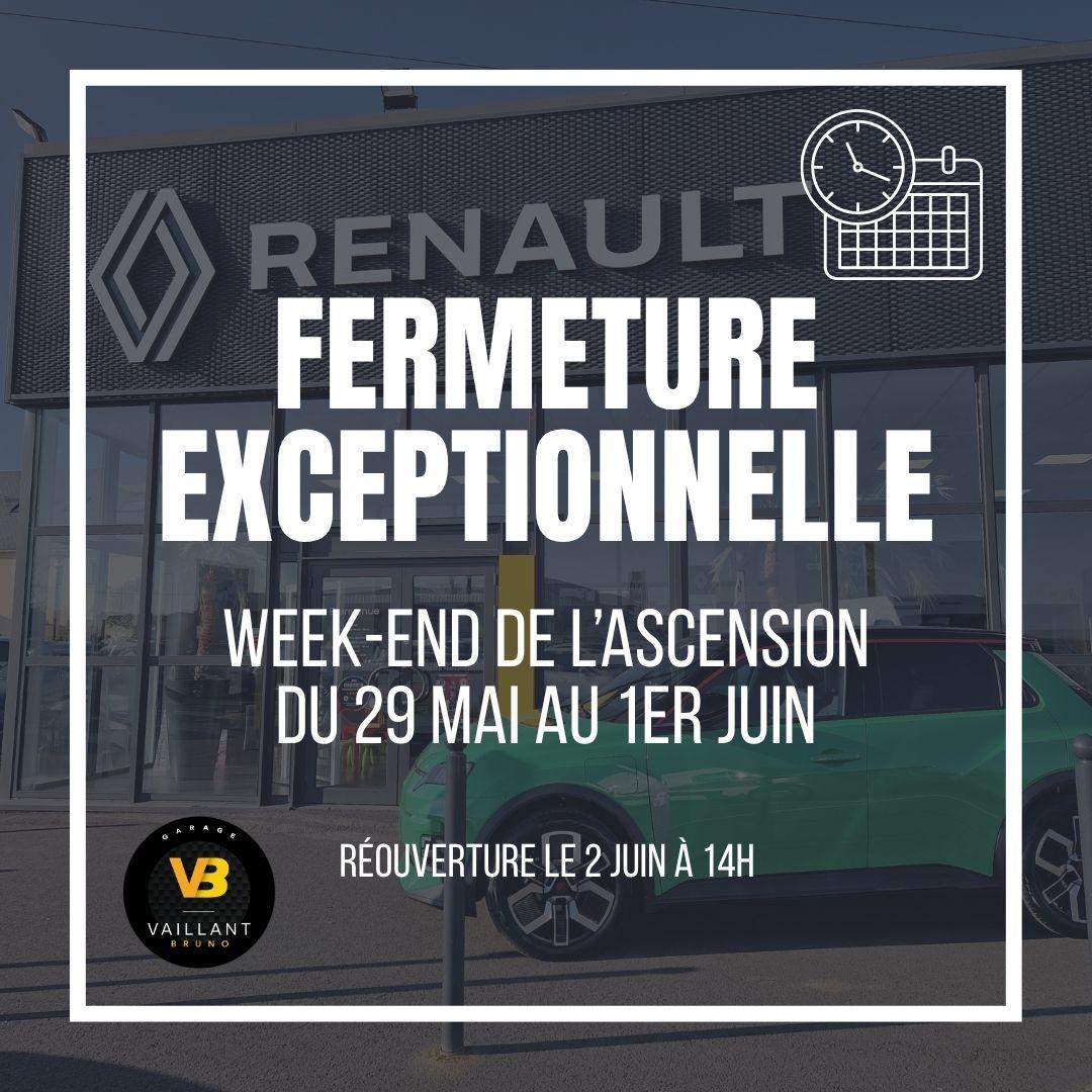 Fermeture Exceptionnelle