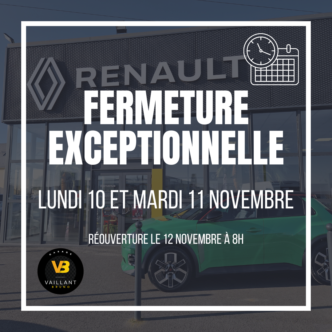 Fermeture Exceptionnelle